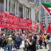 Brazil: Antiimperialist and pro-Palestinian banners and posters were held up at the demonstration against the G20 summit in Rio
