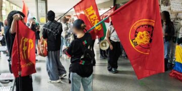 Colombia (AIL): Antiimperialist day of action against US aggression in Venezuela