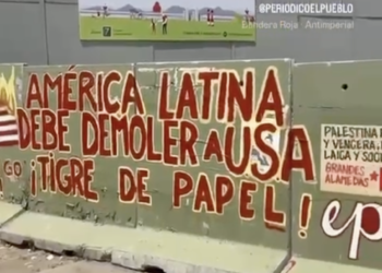 Chile (AIL): In Cerro Navia Muralism for Recabarren, Teresa Flores and antiimperialism.