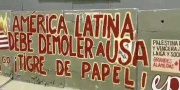 Chile (AIL): In Cerro Navia Muralism for Recabarren, Teresa Flores and antiimperialism.