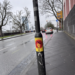 Deutschland (AIL): Antiimperialist League call posters in the streets of Frankfurt