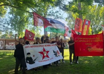 Netherland (AIL): International Bloc at the Mass May Day in the Netherlands