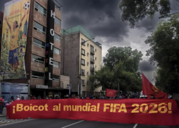 Mexico (AIL): AIL Flags at the CNTE National Strike and the Protests Against the 2026 FIFA World Cup