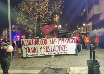 Chile (AIL): Antiimperialist Demonstration in Santiago