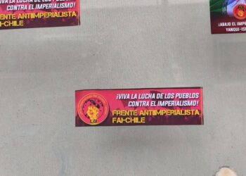 Chile (AIL): Antiimperialist stickers appear in La Serena