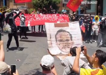 Colombia (AIL): Demonstration against the new government in Medellín