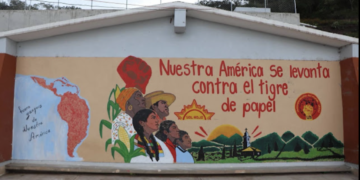 Mexico (AIL): Mural for the Continental Days of Struggle in Our America